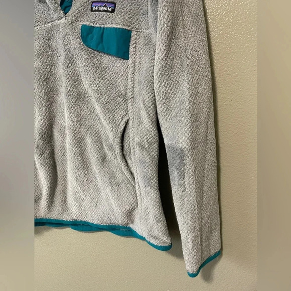 Patagonia Re-Tool 1/4 Snap T Fleece Long Sleeve Jacket Gray/Blue (Small) - Picture 4 of 7